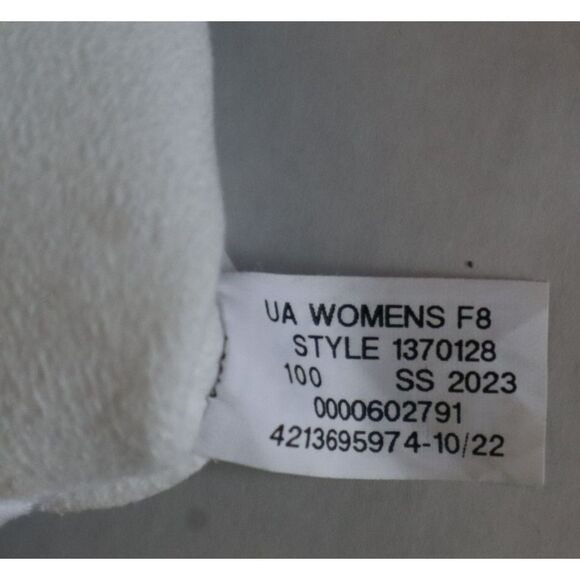 Under Armour 1370128 100 UA F8 Women Size LARGE Wht Silver Football Skill Gloves - Picture 11 of 11